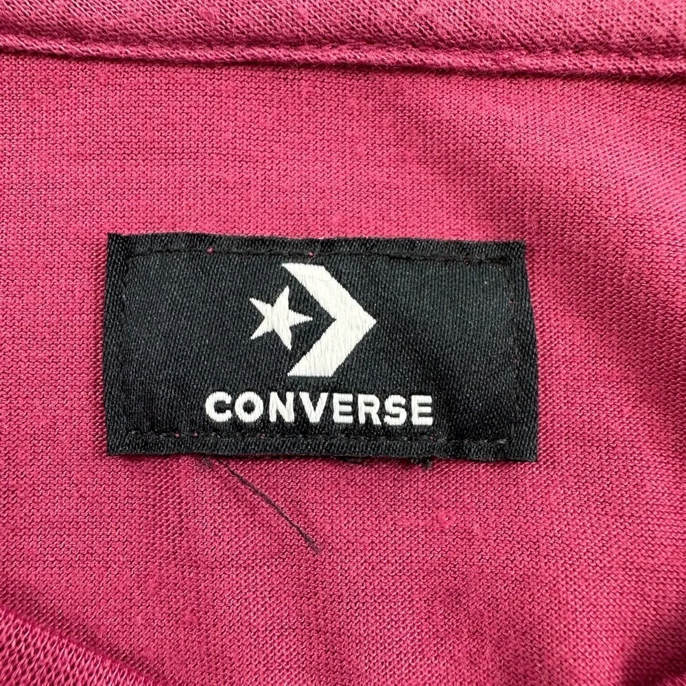 NWOT Converse Maroon Golden Logo Print T-Shirt Girls Large 12-13Y